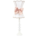 Scalloped Hourglass Glass Ball Lamp