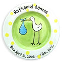 Stork Birth Plate