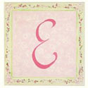 Pretty Pastel Color Initial Plaque