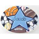 Hand Painted Sports Name Plaque
