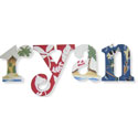 Surfs Up Nantucket Style Letters