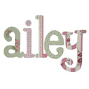 Vintage Garden Whimsical  Letters