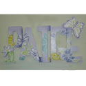 Paige Purple Butterfly Wall Letters