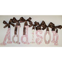 Addison's Pink Candy Glitter Wall Letters