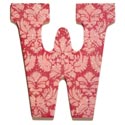 Damask Glitter Wall Letters