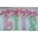 Lily's Glitter Wall Letters
