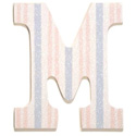 Striped Glitter Wall Letter