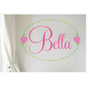 Bella Rose Personalized Wall Decal