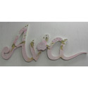 Rose Bush Wall Letters