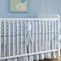 Honeycomb Blue Crib Bedding