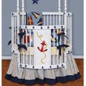 Nautical Round Crib Bedding