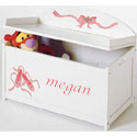 Custom Handpainted Ballet Toy Box