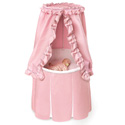 Pink Empress Round Baby Bassinet