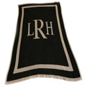 Custom Monogram Stroller Blanket