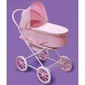 Pink Rosebud 3-in-1 Doll Pram