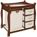 Sleigh Style Changing Table With Storage