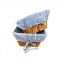 Wicker Baskets with Gingham Liners - Set of 2