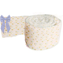 Bubbles and Gingham Round Crib Bumper