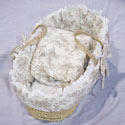 Brown Toile Moses Basket