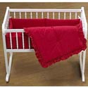 Solid Color Cradle Bedding