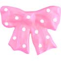Polka Dotted Bow Knob