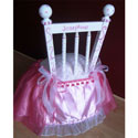 Personalized Fuschia Princess Chair