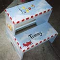 Personalized Airplane Step Stool