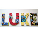 Luke's Outer Space Wall Letters