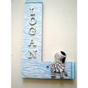 Zebra Stripes Wall Letter
