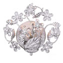 Crystal Floret Vine Wall Sconce