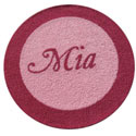 My Name Round Border Rug