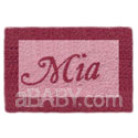Rectangle Bordered Name Rug