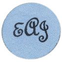 Round Monogram Rug