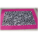 Animal Print Border Rug