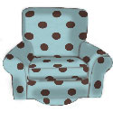 Child's Polka Dots Swivel Chair