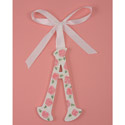 Glitter Letter with Pink Roses