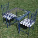 Child's Glass Table and Chairs Set