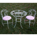 Round Glass Table and Chairs Set