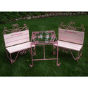 Kid's Glass Table and Bench Set
