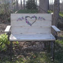 Lovely Heart Toddler Bench