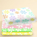 Round Crib Pastel Floral Sheet