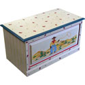 Hand Painted Cowboy Toybox