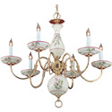 Floral Ceramic Chandelier