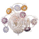 Crystal Rosettes Sconce