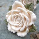 Rose Drawer Knob with Leaf