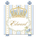 Posh Prince Crown Plaque