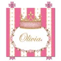 Posh Princess Crown Name Plaque