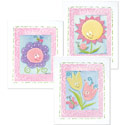 Friendly Flowers Framed Canvas