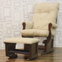 Classic Sleigh Glider and Ottoman