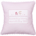 Bunny With Stroller Baby Pillow